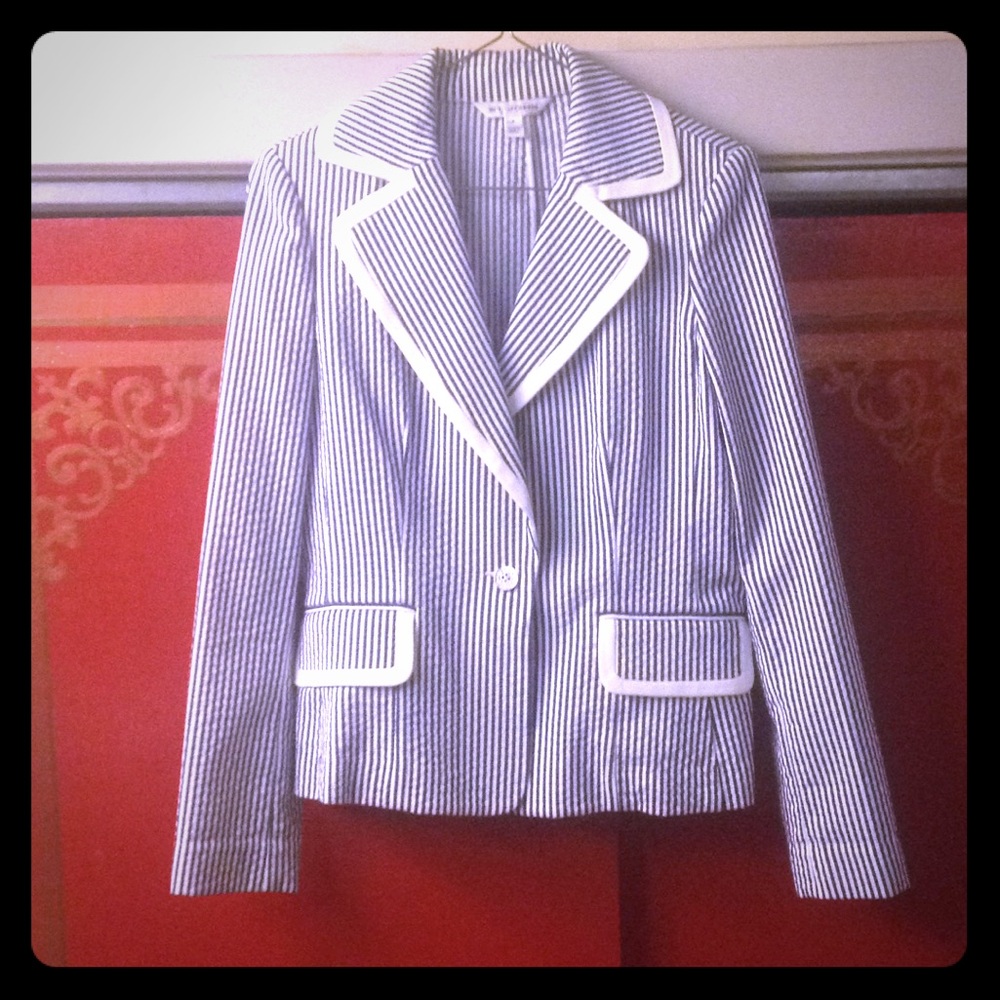 St. John striped ladies blazer